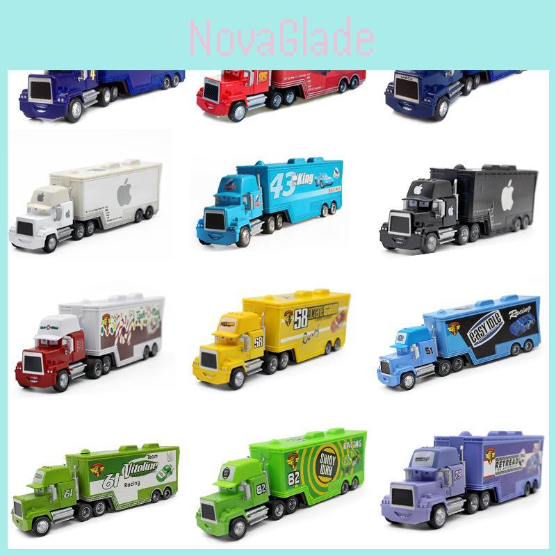 Bunte Autos Mack Lightning Mcqueen King Jackson Storm Rennwagen Spielzeug für Kinder
