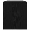 TV Cabinet Black Oak Effect 80 X 35 X 40 Cm Particleboard