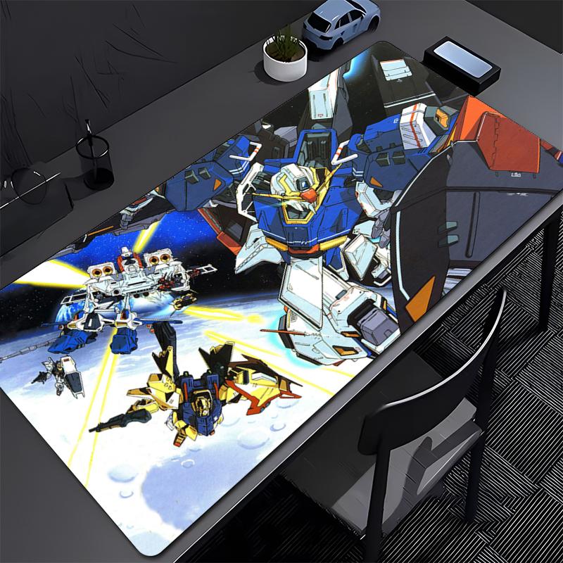 Mechanical Warrior Gundam Mk II Mouse Pad Big Anti-Slip Rubber Gaming MousePad Desk Pad for Office and Gaming PC Anime Mousepad
