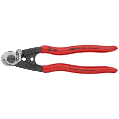 Knipex Wire Rope Cutter, 190mm, 9561190