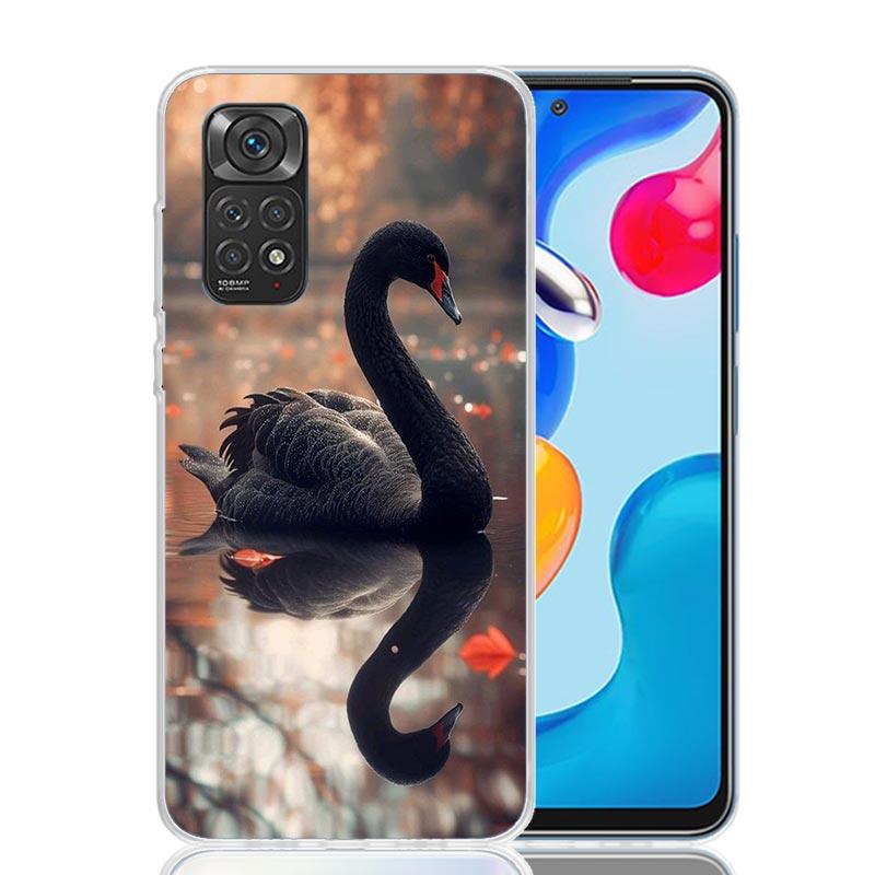 

Black Swan Noble Phone Case For Xiaomi Redmi Note 15 14 13 12S 12 Pro Plus 11S 11E 11 11T 10S 10 Art Soft Pattern Cover Redmi No Redmi Note 12 4G