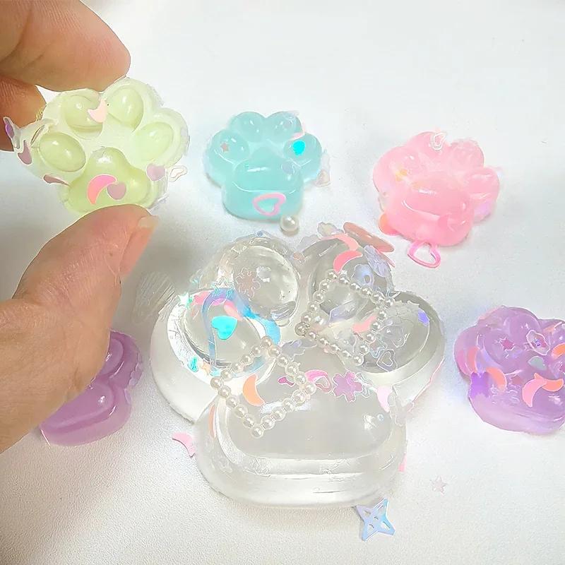 Luminous Cat Paw Hamster Squishy Squeeze Toy Stress Relief Party Antistress Rising Toys For Adult Kids Stretch Toy Decompression