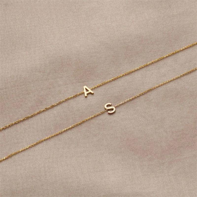 14K Gold Filled Initial Bracelet Custom Letter Jewelry Handmade Gold  Bracelet Boho Bracelets Vintage Tarnish Resistant Jewelry