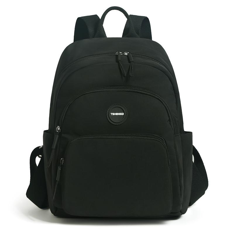 

Solid Color Backpack Women s Travel Lightweight Backpack чорний