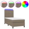 VidaXL Sommier à Lattes de Lit avec Matelas et LED, Lit Rembourré, Lit Simple, Lit Adulte de Chambre à Coucher Intérieur, 3135153