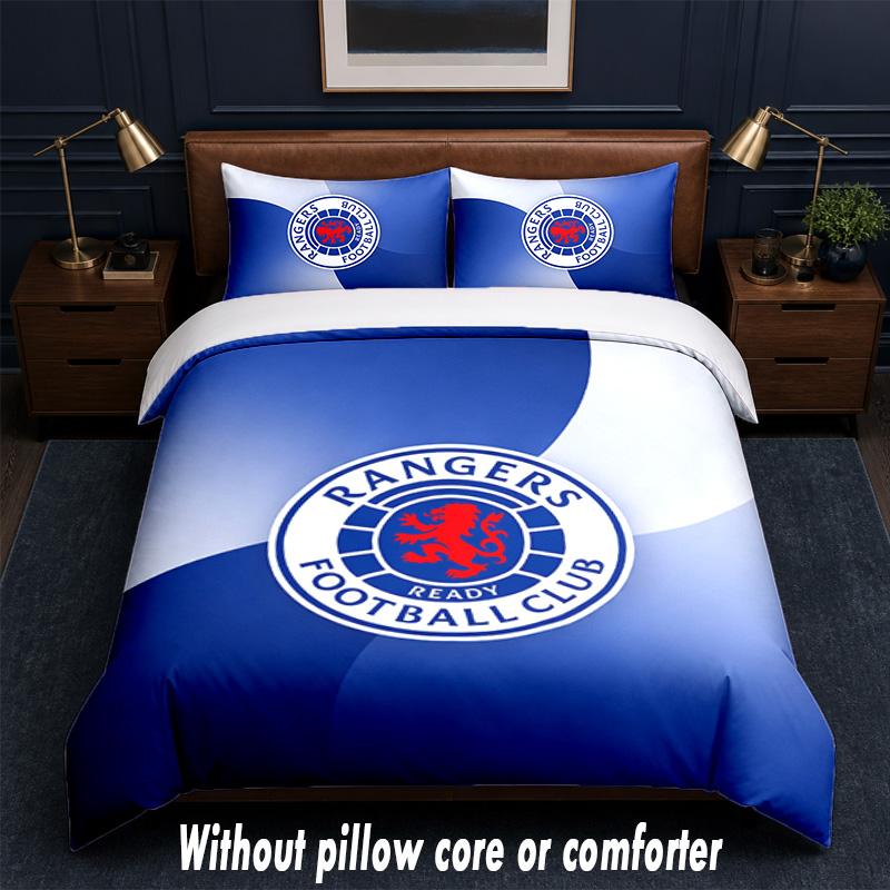 Set Biancheria da Letto Design Rangers FC 1 Copripiumino + 2 Federe Morbido Traspirante Biancheria da Letto per la Casa