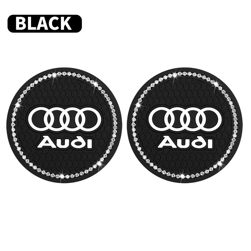 Car Coaster Water Cup Bottle Holder Diamond Non-Slip Mat Decoration For Audi A1 A2 A3 A4 A5 A6 A7 A8 Q1 Q2 Q3 Q4 Q5 Q6 Q7 Q8 B5 B6 B7 B8 C5 C6 C7