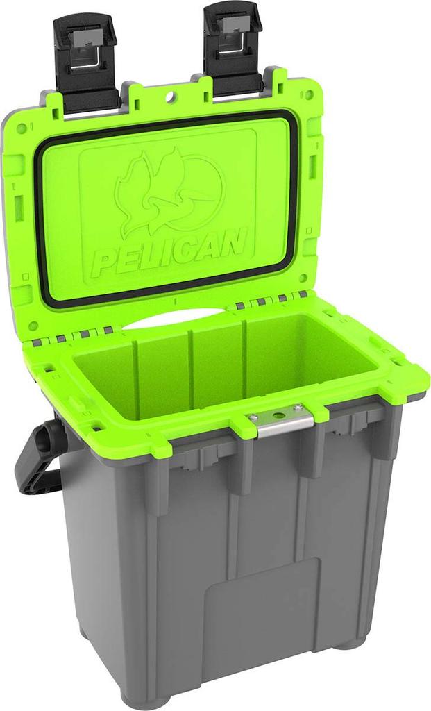 Pelican 20QT Elite Cooler Dark Gray X Green 20Q-1-DKGRYEGRN