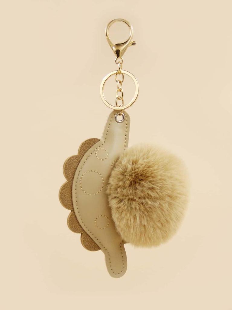 Cross-border Cartoon Keychain: Cute Animal Plush Ball Pendant for Handbags & Cars