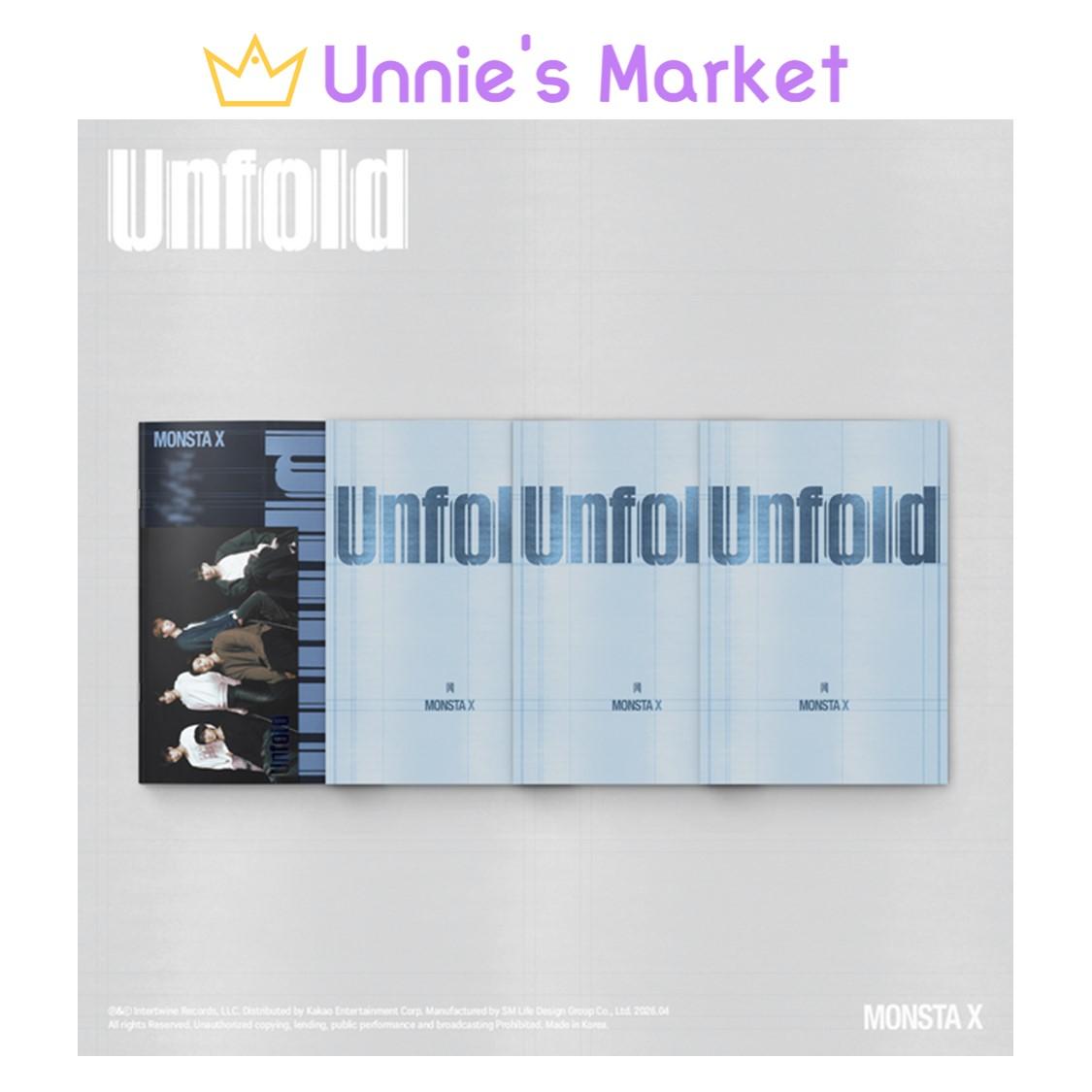 

[Pre-order] MONSTA X [Unfold] (Heartbreak Ver. / Thirst Ver. / Heal Ver. / Alive Ver.) + Free Gift Random ver.