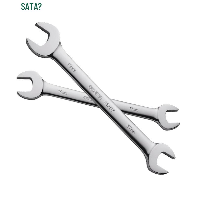 SATA Full Polished Double Open End Wrench