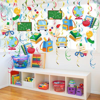 Hanging Swirls for Back To School Decorations Teacher Appreciation Classroom Ceiling
