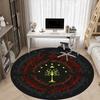 1pc Tree of Gondor Carpet for Office Non Slip, Round Carpet, Soft & Comfortable, Carpet for Office, Lightweight Round Floor Mat
