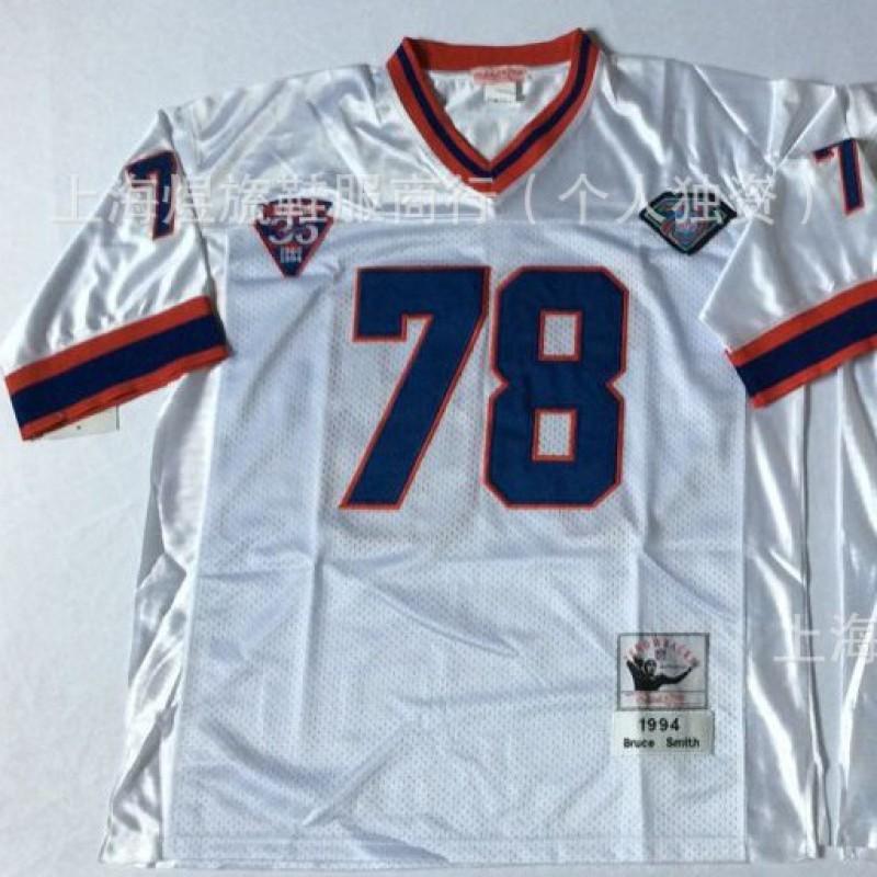ג'רזי רטרו Buffalo Bills NFL 12 34 מדים לכדורגל Throwback גברים כותנה בגדי ספורט