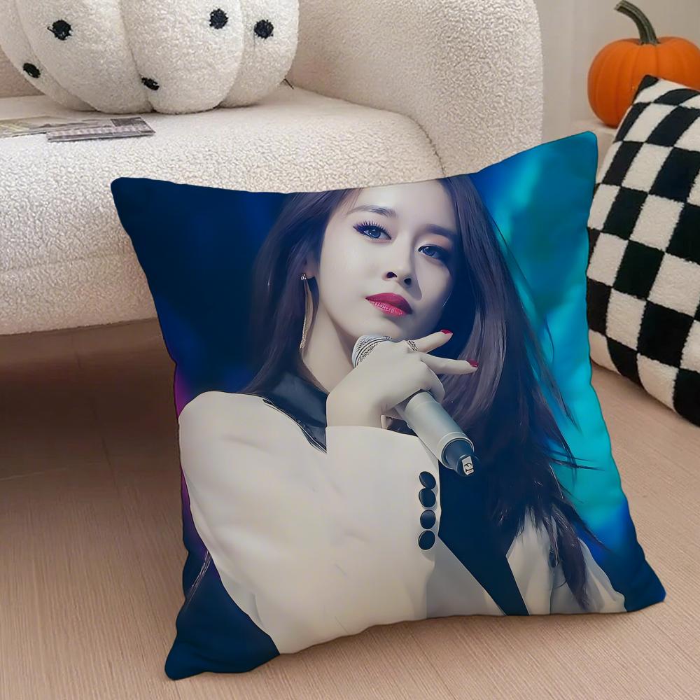 singer sexy PPark Jiyeon Cushion Cover Throw Pillow Cover Hidden Button Durable Polyester Chair Cushion
