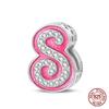 Authentic Pink Charm Bead Charms Bead Charms Copper 26 Letter Charm Bead Charms Compatible With Authentic Bracelets Do It Yourself Jewellery Making Wo