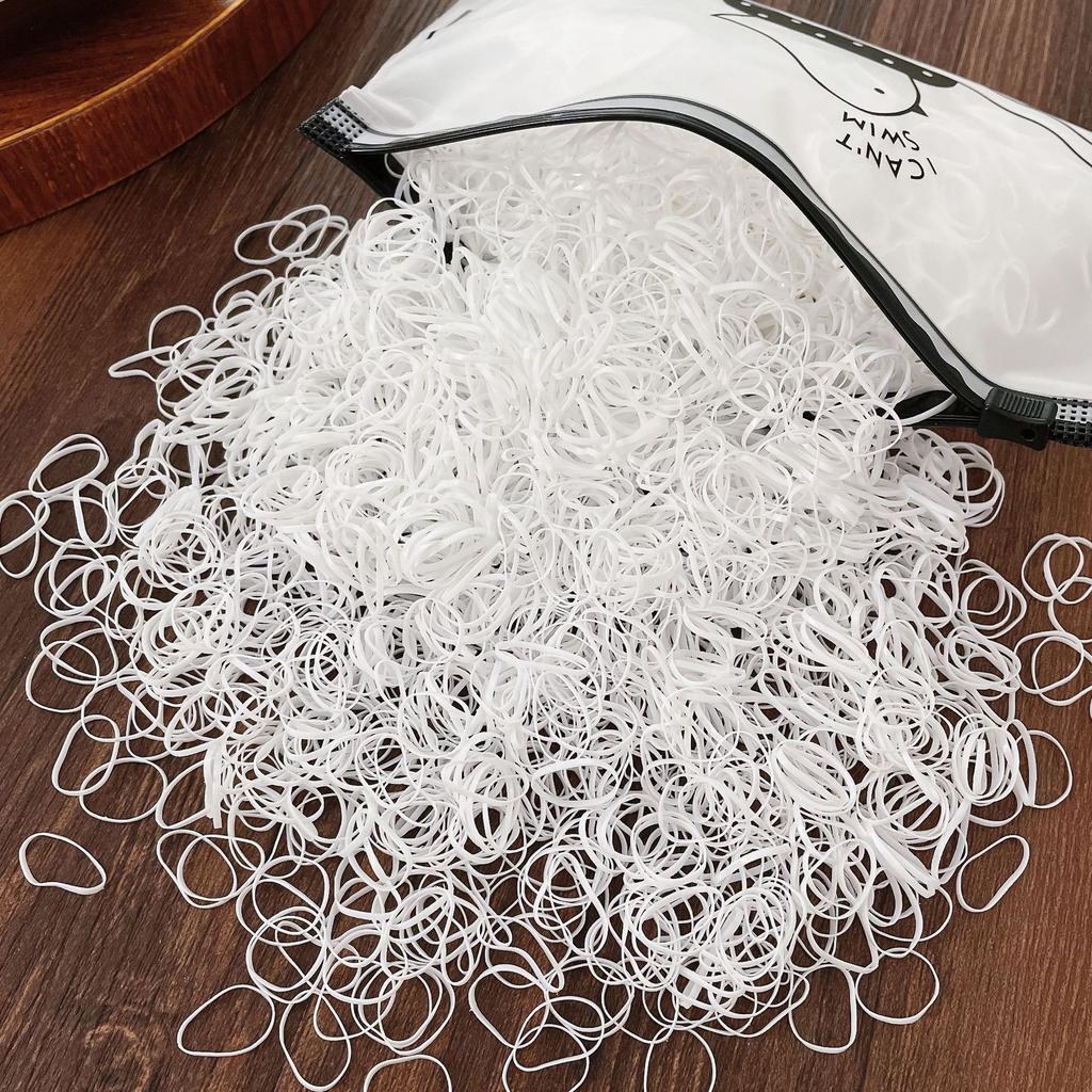 4000PCS Disposable Elastic Hair Bands Cute Girls Hair Tie Gum For Ponytail Holder Hair Weaving tools Accessories Headdress