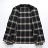 Autumn and Winter New Men's Handmade Double-sided Tweed Jacket British Lapel Youth Plaid Woolen Jacket Jacket Men