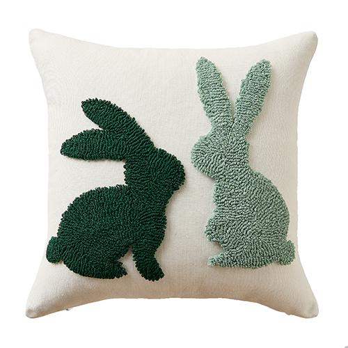 1PC LOZUJOJU Modern Cute Cartoon Design Plush Embroidered Pillowcase Children's Cushion Cover for Sofa Living Room Bedroom Home Decor