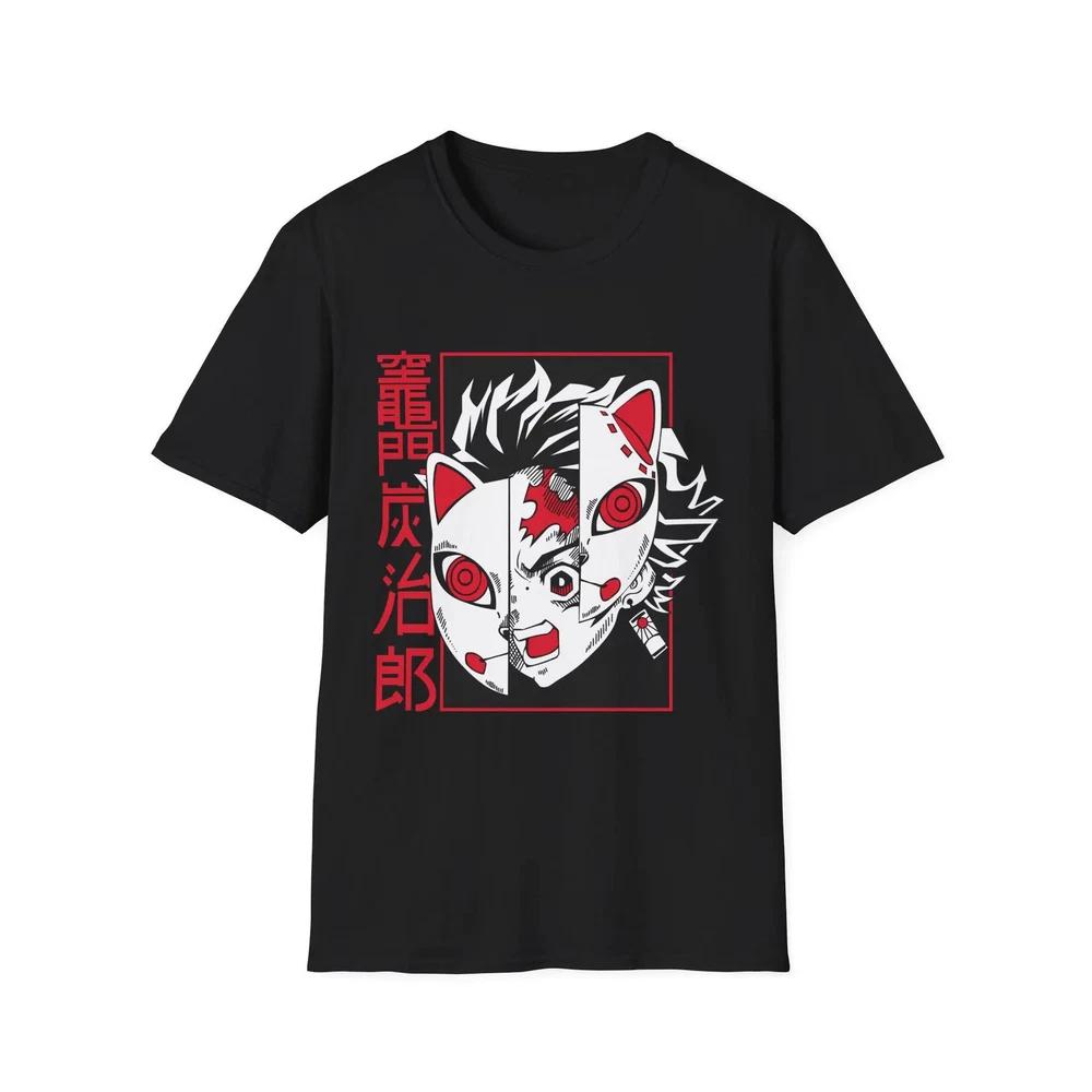 Demon Slayer Mask Face TShirt Anime Character Graphic S