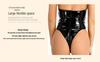 Evropský & Americký Styl Otevřený Rozkrok Síťovaný Lakovaný Kožený Body - Erotické Dámské Odhalující Hrudník Spodní Prádlo Taneční Oblečení