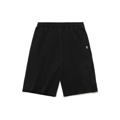 Li Ning CF Su Sports Fashion Series Huang Cheng Yan Yun Print Casual Shorts Men Shorts Black AKSR521-2