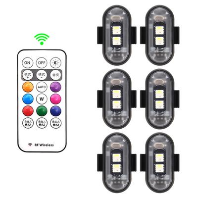 RGB LED Flugzeug Stroboskoplichter Motorradlichter LED Blitz Positionslicht Drahtloses Licht Flugzeug Flugzeug Hubschrauber Warnlichter