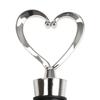 Heart Shaped & Spherical Zinc Alloy Silicone Wine Stopper Easy To Use Beverage Bottle Sealer Reusable Vacuum Sealed Wine Stopper