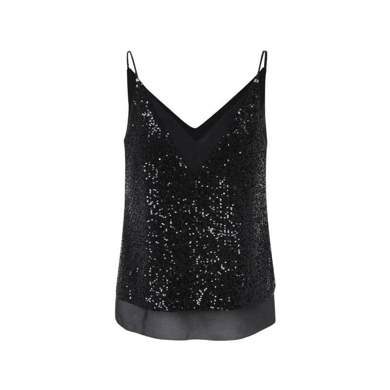 Langzi Sequin Camisole Top M