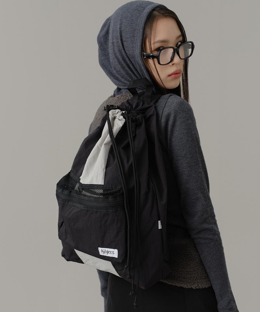 Kybjt Two-Way Basket Sling Backpack Gray