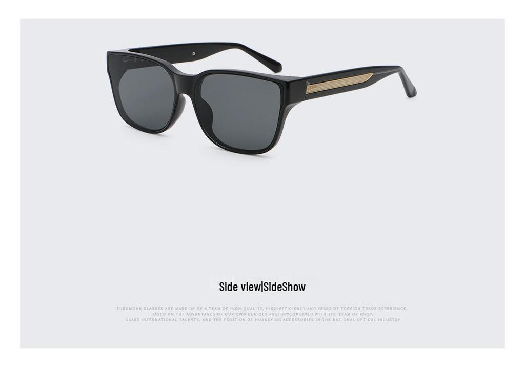 Korean Style Square Frame Sunglasses: Wood Grain Design, UV Protection for Women, Model 8892