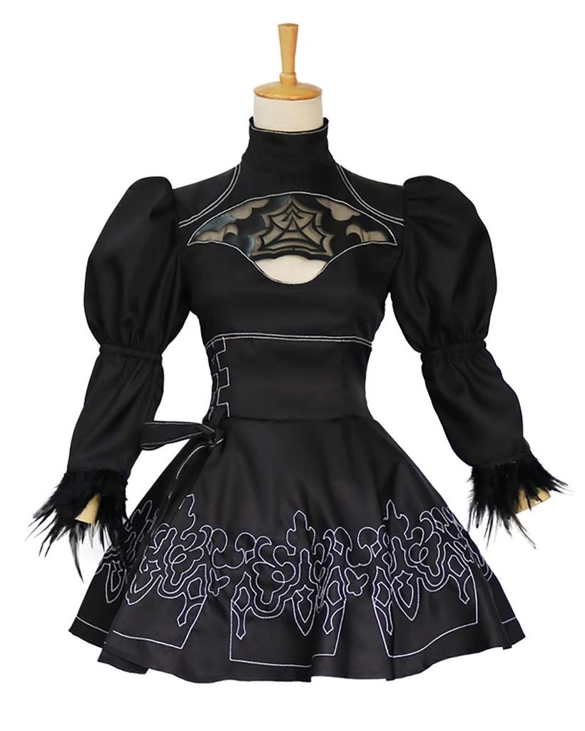Wig Included 2B YoRHa 2 Type B Cosplay Halloween Nier [milky Time] NieRAutomata No. (Costume + Wig)