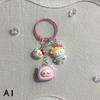 Sanrio Anime Hello Kitty Keychain Cartoon Kawaii Cinnamon Dog Kuromi Melody Backpack Pendant Accessories Keyring Kids Cute Gift