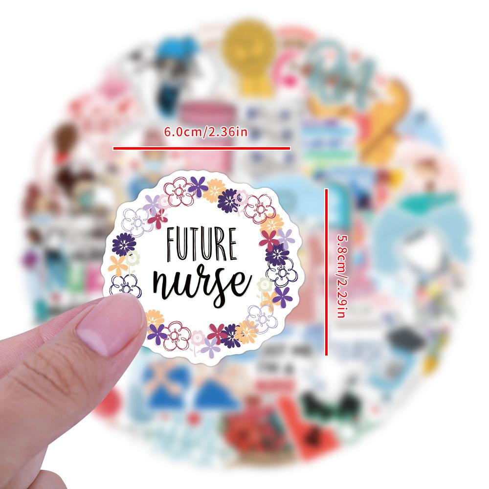 100 Nurses Nurses Day Stickers Medical Staff Laptop Luggage Water Cup Waterproof Graffiti Stickers