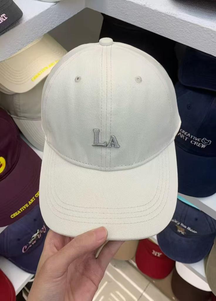 Laenis letter embroidered baseball cap men and women sunscreen sunshade cap black burgundy gray white