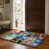 Toca LLife World Game Floor Mat Soft Flannel Absorbent Mat Non-Slip Rug Home Bedroom Bathroom