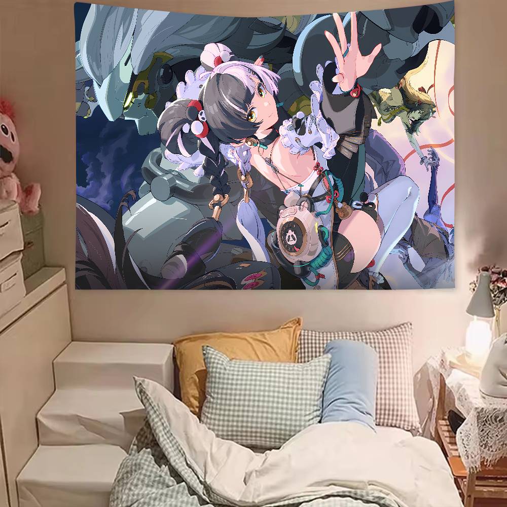 Fashion New Zenless Zone Zero Season 2 Cute Pretty Hot Girl Dialyn Tapestry Wall Hanging Wall Tapestries Wall Hanging Sheets