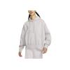 Nike Solid Color Casual Loose Hooded Pullover Long Sleeve Sweatshirt Women sweatshirt Gray HF5039-012