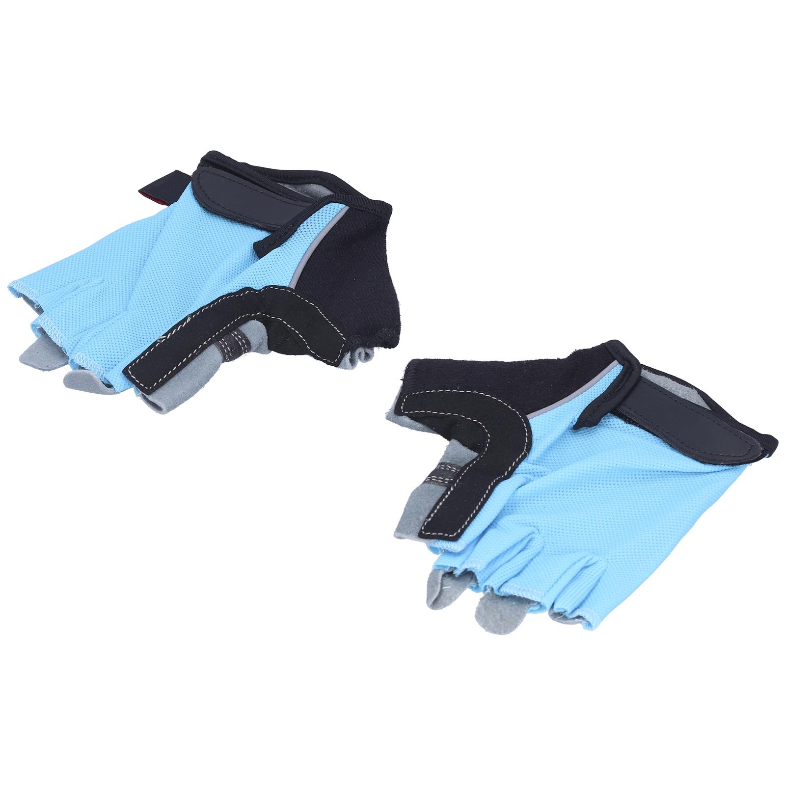 

Рукавички з половиною пальця Нековзкі Зносостійкі Захист рук для тренажерного залу Фітнесу Важкої атлетики Скелелазіння Розмір L