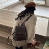 Vintage Women Small Brown Backpacks Fashion Large Capacity Durable Female Shoulder Bags Multi-Function Simple Ins Style Handbags