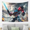 Optimus Prime Tapestry Wall Hanging Aesthetic Home Decor Tapestries for Living Room Bedroom