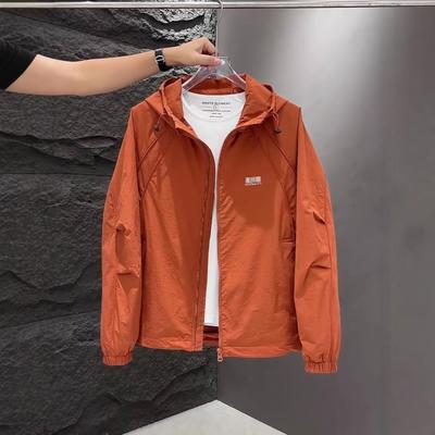 Autumn Thin Coat Men's Hooded Jacket Spring and Autumn New Trend Versatile Slim Jacket
