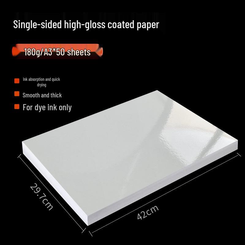 High Gloss Inkjet Photo Paper: A4 Single-Sided, 135g, 200g, 300g, A3+ Sizes Available