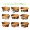Disposable Bagasse Kraft Takeout Bowl