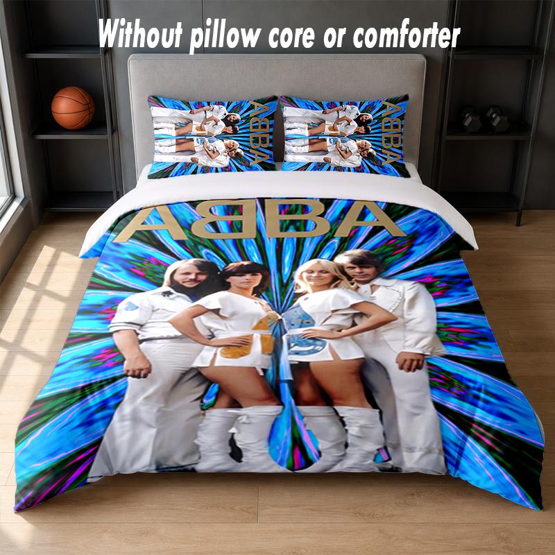 ABBA Design Bed Bedding Set 1 Duvet Cover + 2 Pillowcases Soft Breathable Household Bed Linens
