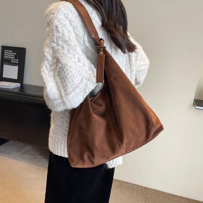 Retro casual tote tasche frauen Koreanische version trendy mode große kapazität schulter tasche neue high-end-gefühl achselhöhle tasche