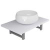 VidaXL Two-Piece Bathroom Furniture Ceramic White