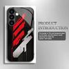 Men's Black Tempered Glass Phone Case Suitable for Samsung Galaxy S26 S25 S24 S23 S22 S21 S20 FE/Ultra/Plus Hard Case Back Cover