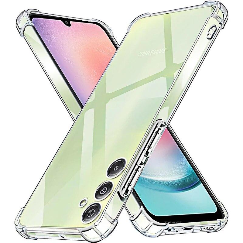

Прозрачный чехол для Samsung Galaxy A14 A54 A53 A52 A52S A72 A73 A71 A51 4G, прозрачный противоударный мягкий силиконовый чехол из ТПУ