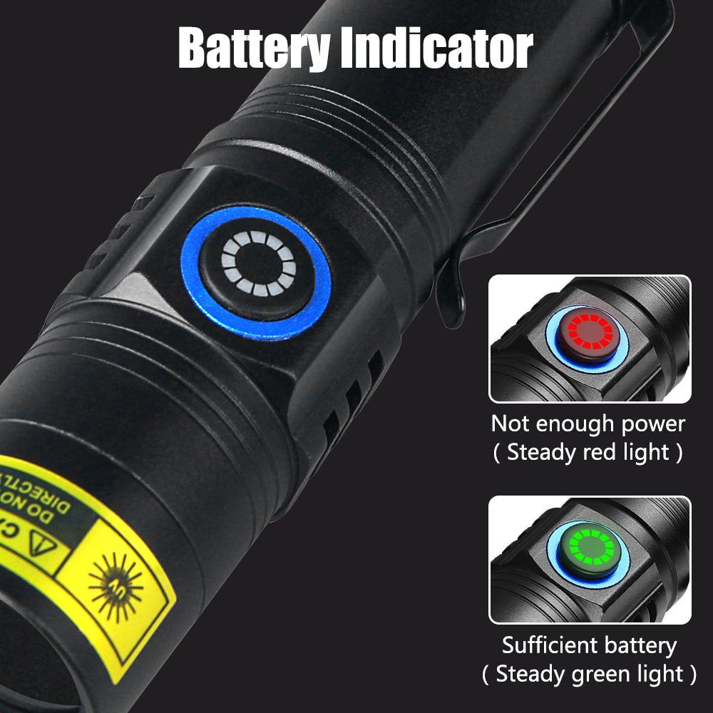 2PCS Mini UV Flashlight 365nm Ultraviolet Blacklight USB Rechargeable Purple Linternas Carpet Pet Urine Detector Catch Scorpion